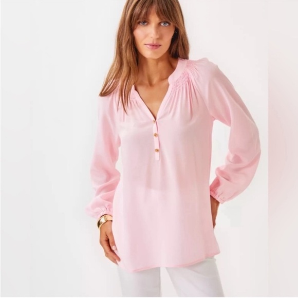 Lilly Pulitzer Tops - NWT Lilly Pulitzer Elsa Silk Top